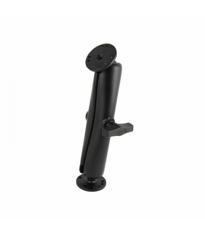 RAM Double Ball Mount with 2 Round Base Plates - C Series (1.5" Ball) - Long Arm
