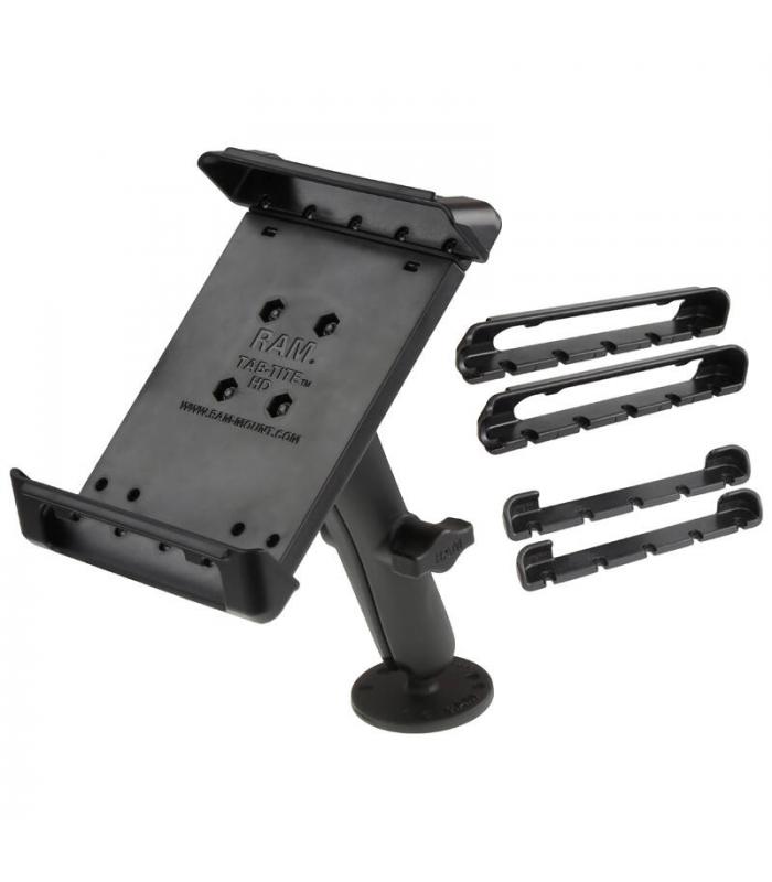 RAM Tab-Tite Cradle - 7" Small Tablets with Drill Down Base - Long Arm