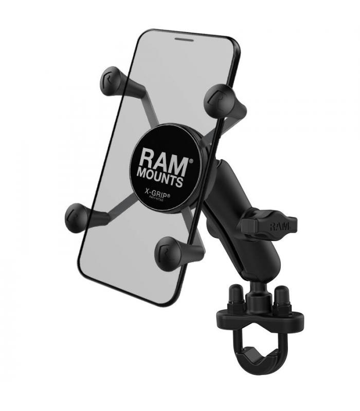 RAM X-Grip Universal SmartPhone Cradle - U-Bolt Rail Handlebar Base & Med Arm