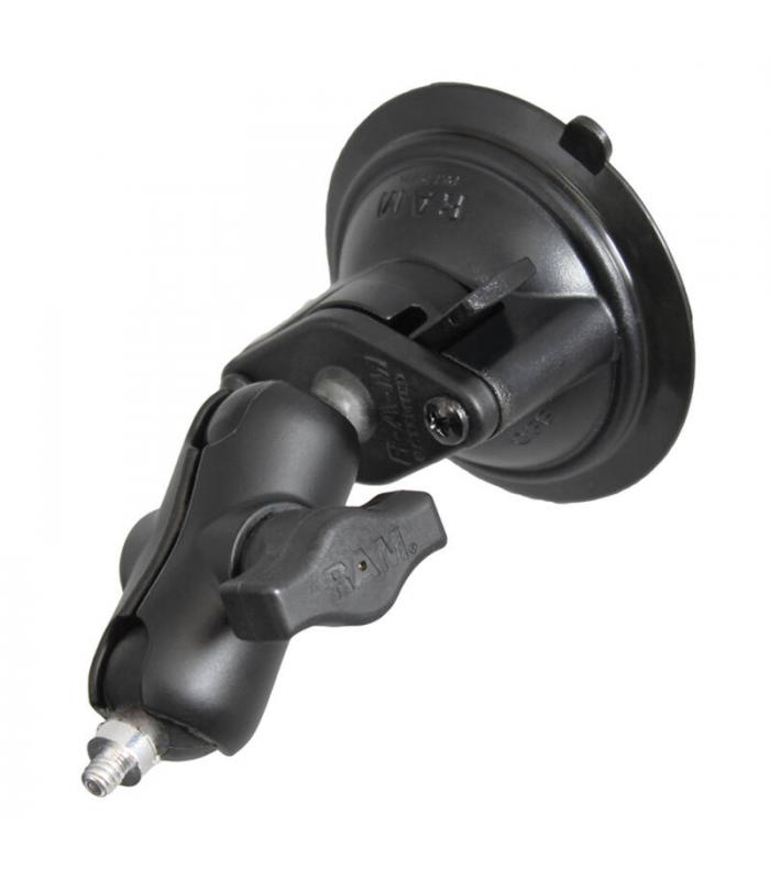 RAM Camera Mount (1/4"-20 male thread) with Suction Cup Base and Short Arm