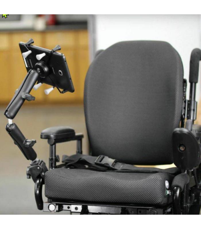 RAM X-Grip Universal Cradle for 10" Tablets with Wheelchair Tough-Claw Mount