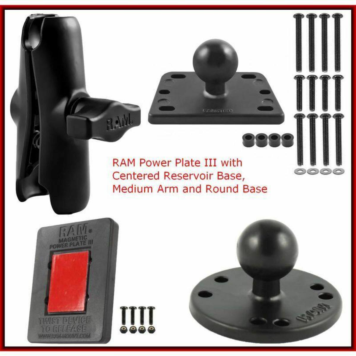RAM® Power Plate™ II Magnetic Holder with Steel Adhesive Plates – RAM Mounts