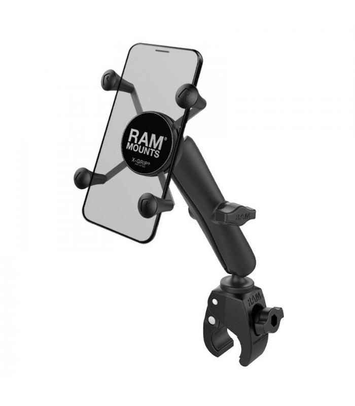 RAM X-Grip Universal Smartphone Cradle - Tough-Claw Handlebar Base + Long Arm