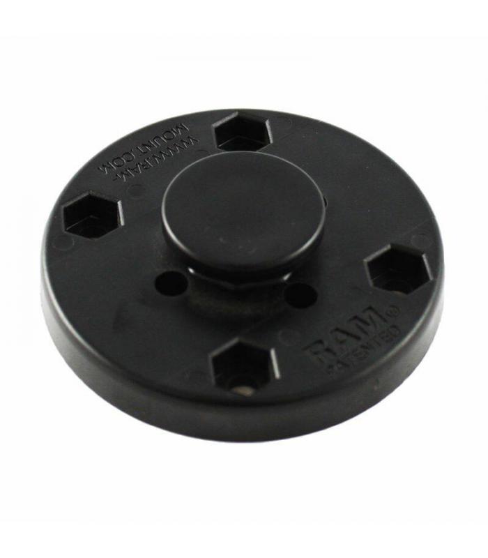 RAM Adaptor - Octagonal Button with Round Plate