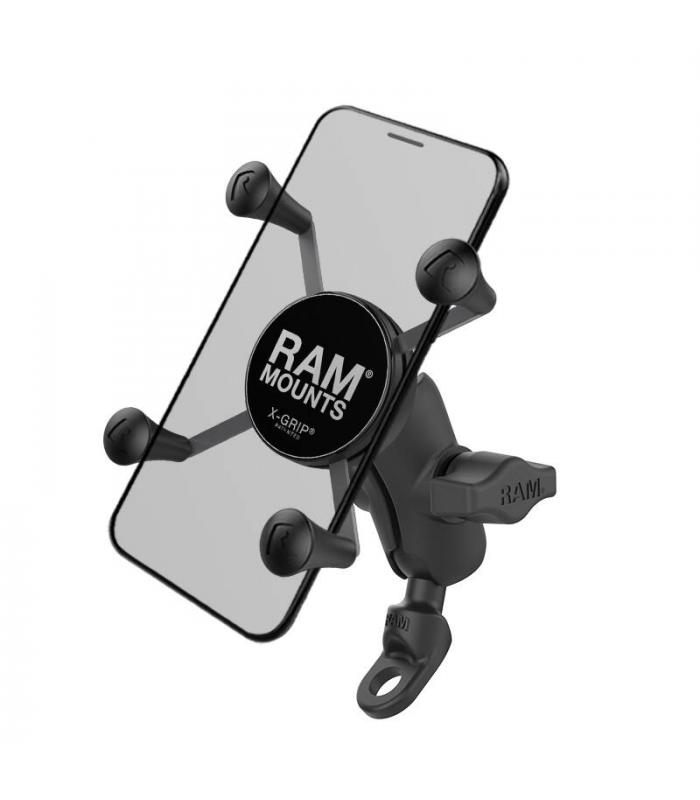 RAM X-Grip Universal Smartphone Cradle - Angled 9mm Bolt Head Adaptor