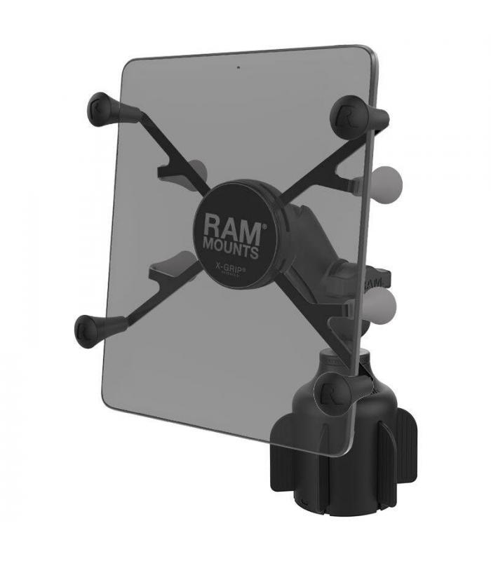 RAM X-Grip Universal Cradle for 7"- 8" Tablets with Cup Holder Base (Stubby)