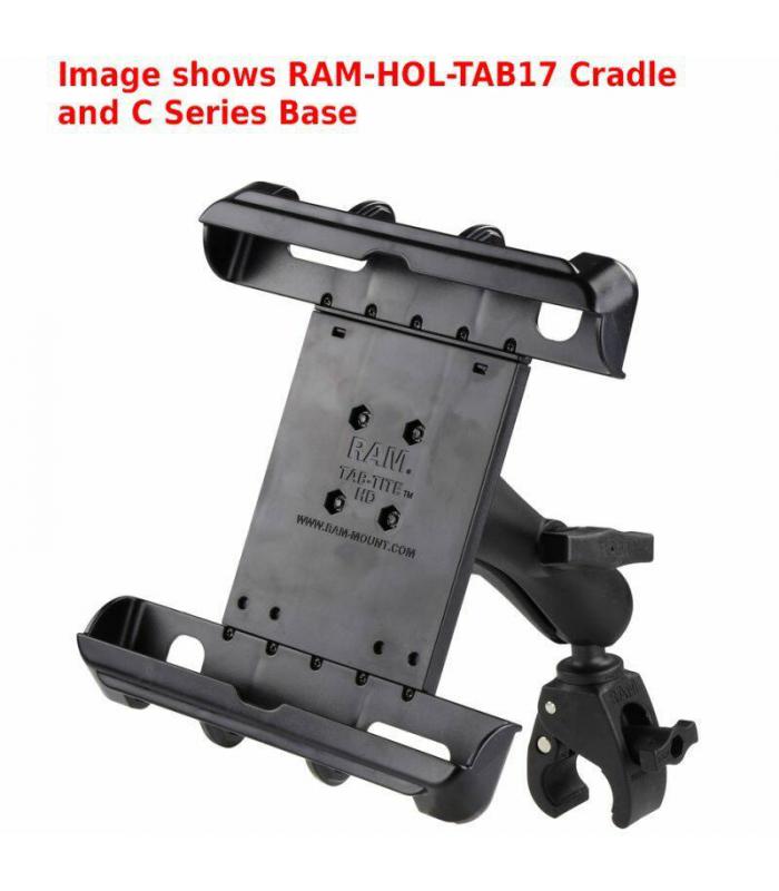 RAM Tab-Tite Cradle - 9.7" - 10" Tablets w/ Small Tough-Claw Base (B Series)